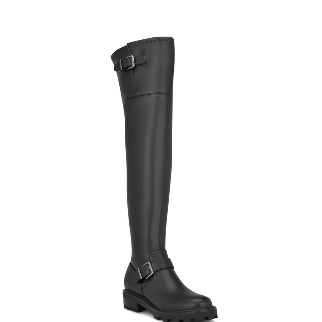Nine West Nans Lug Sole Over The Knee Boots