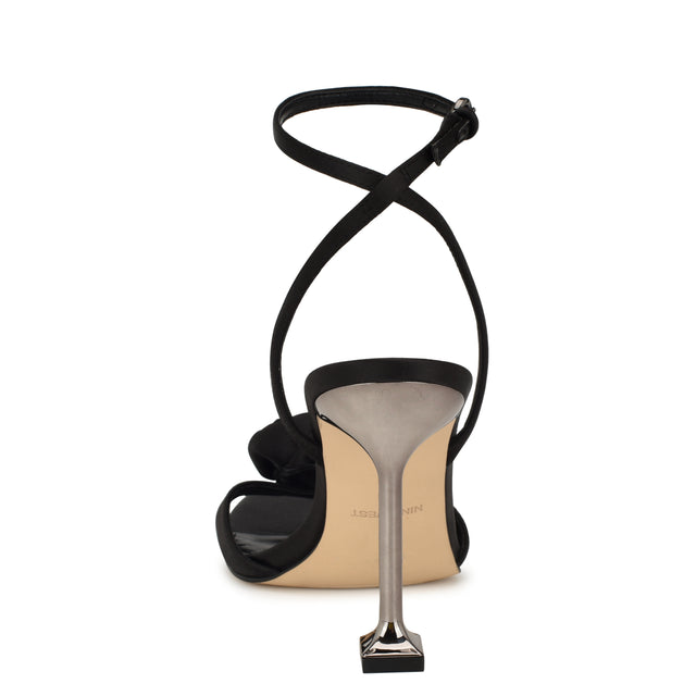 Nine West Neve Rosette Ankle Strap Sandals