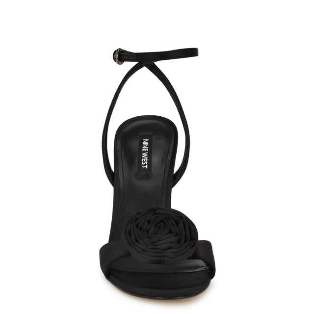 Nine West Neve Rosette Ankle Strap Sandals