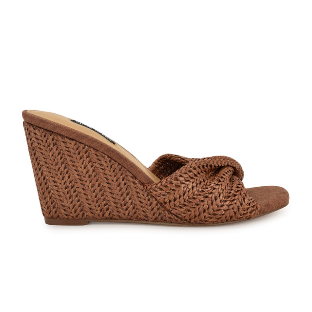 nine west Nikhil Twist Wedge Sandals