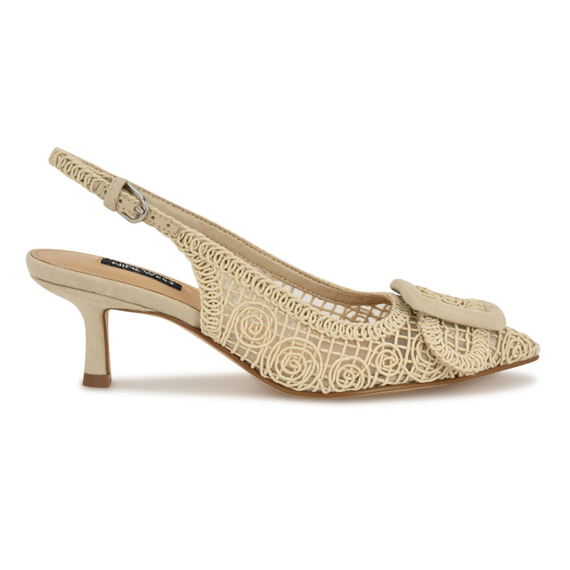 nine west Nolla Woven Slingback Pumps