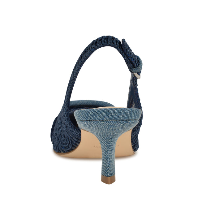 Nine West Nolla Woven Slingback Pumps