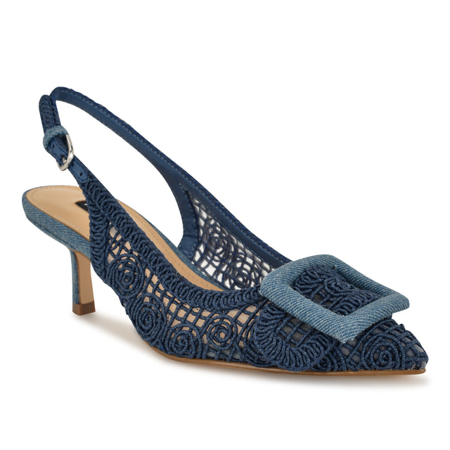 Nine West Nolla Woven Slingback Pumps