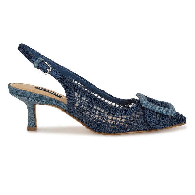 nine west Nolla Woven Slingback Pumps