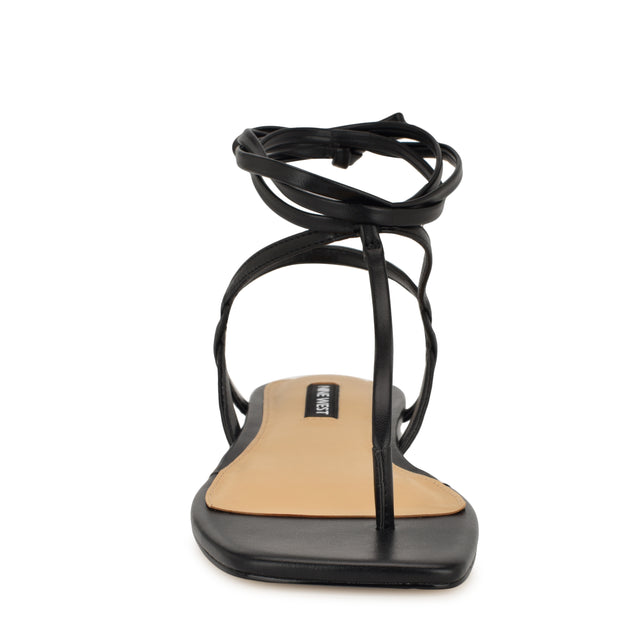 Nine West Norta Ankle Wrap Thong Sandals