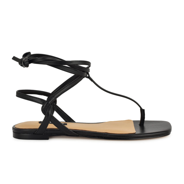 nine west Norta Ankle Wrap Thong Sandals
