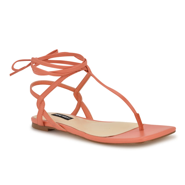 Nine West Norta Ankle Wrap Thong Sandals