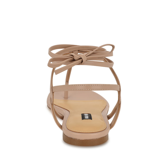 Nine West Norta Ankle Wrap Thong Sandals
