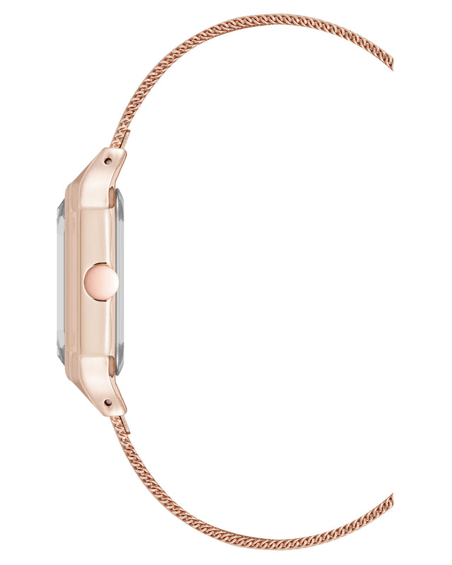 Nine West Octagonal Case Mesh Bracelet Watch