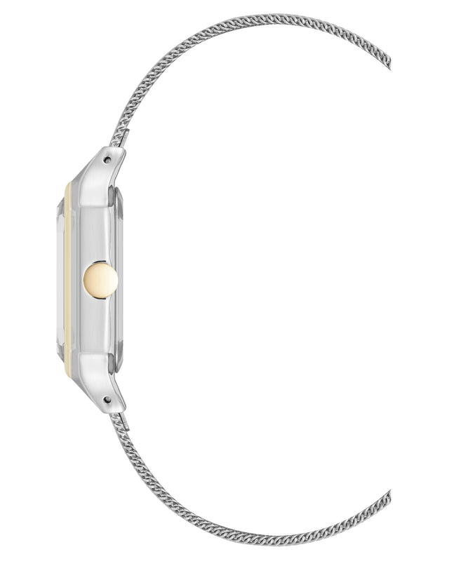 Nine West Octagonal Case Mesh Bracelet Watch