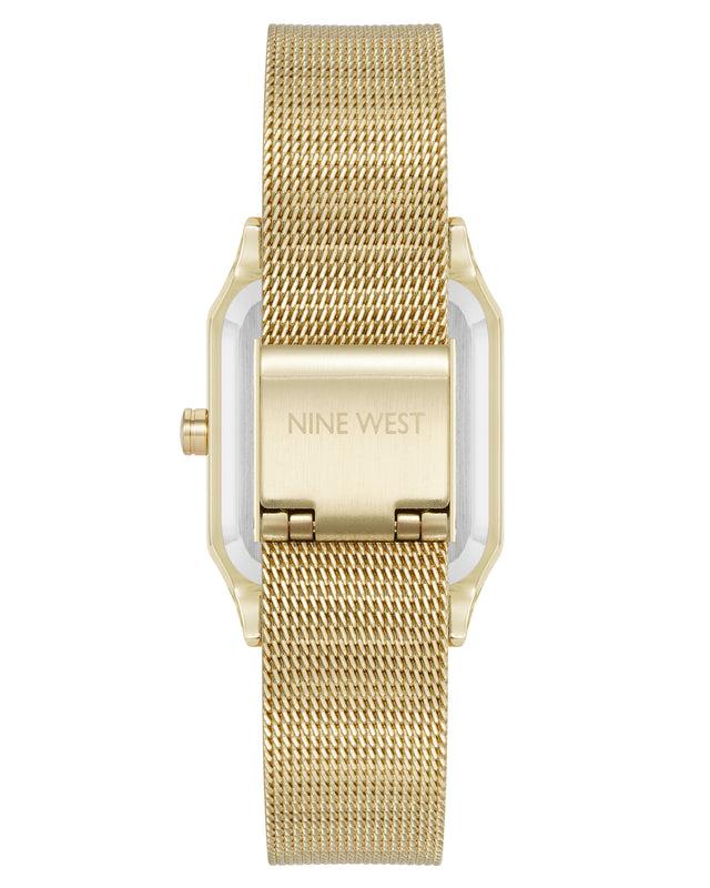 Nine West Octagonal Case Mesh Bracelet Watch