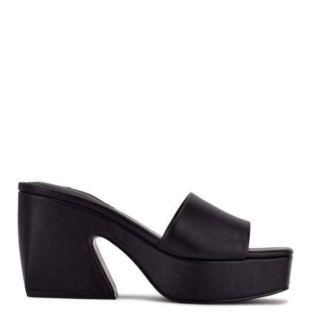 nine west Oklee Platform Slide Sandals