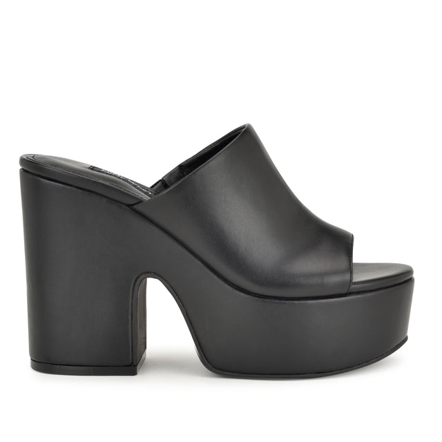 nine west Olley Platform Slide Sandals