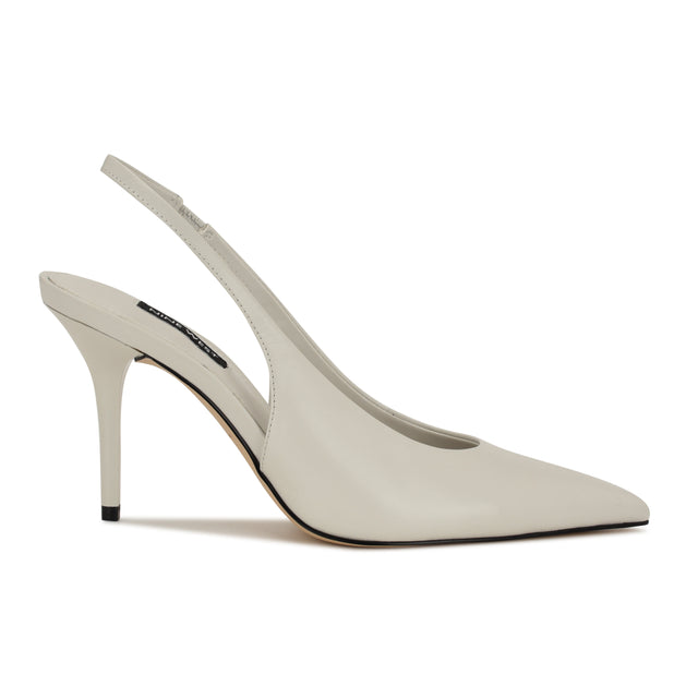 nine west Palomma Leather Slingback Pumps