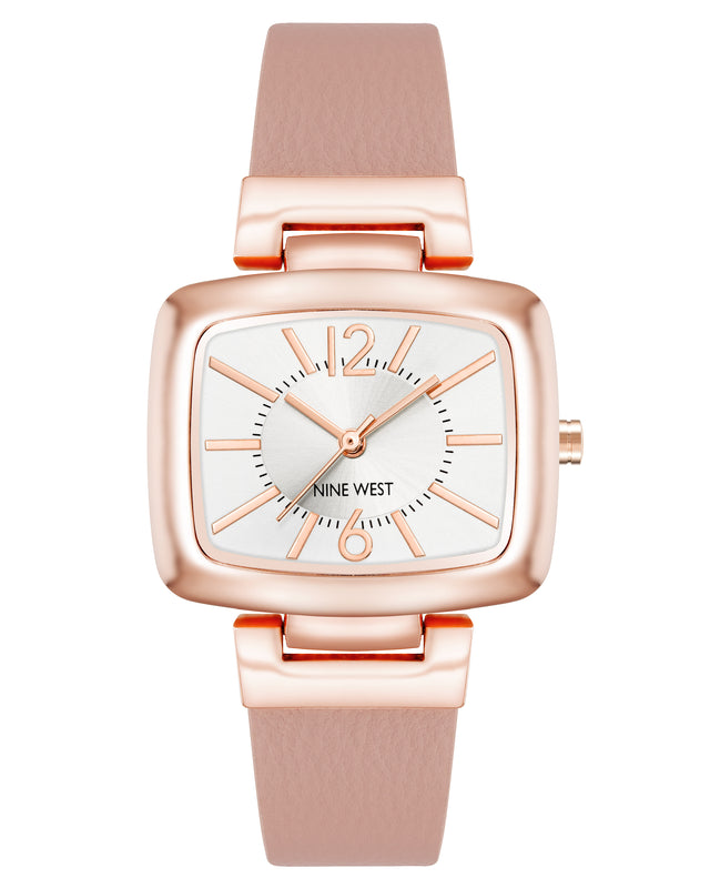 nine west Petite Heritage Rectangular Case Watch
