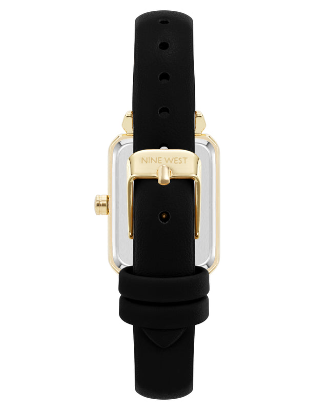 Nine West Petite Rectangular Case Strap Watch