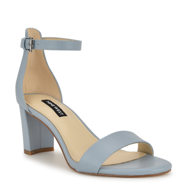Nine West Pruce Ankle Strap Block Heel Sandals