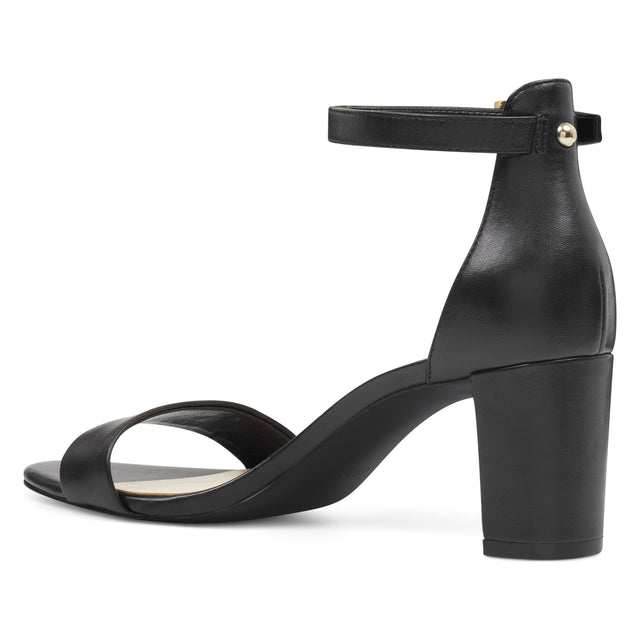 Nine West Pruce Ankle Strap Block Heel Sandals