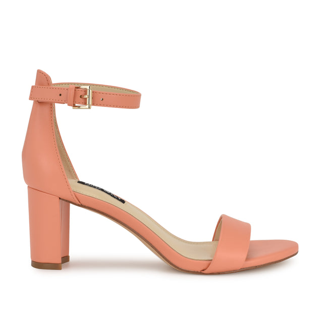 nine west Pruce Ankle Strap Block Heel Sandals