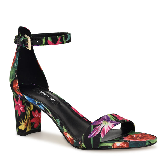 Nine West Pruce Ankle Strap Block Heel Sandals