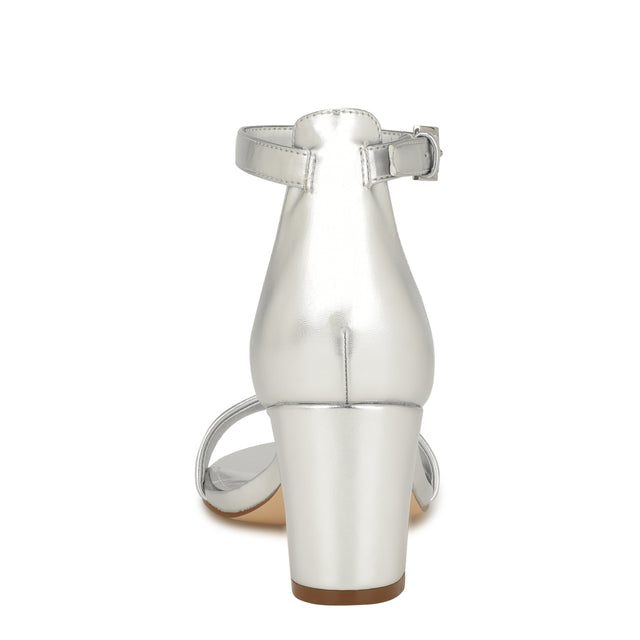 Nine West Pruce Ankle Strap Block Heel Sandals