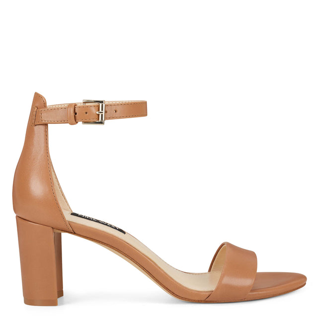 nine west Pruce Ankle Strap Block Heel Sandals