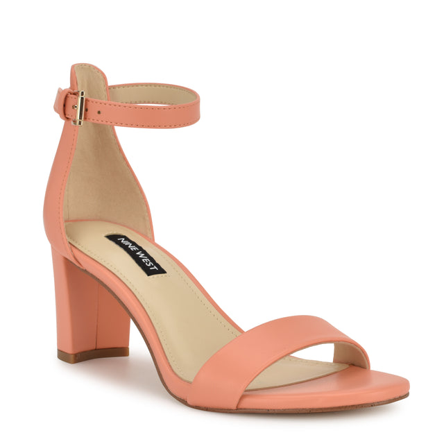 Nine West Pruce Ankle Strap Block Heel Sandals