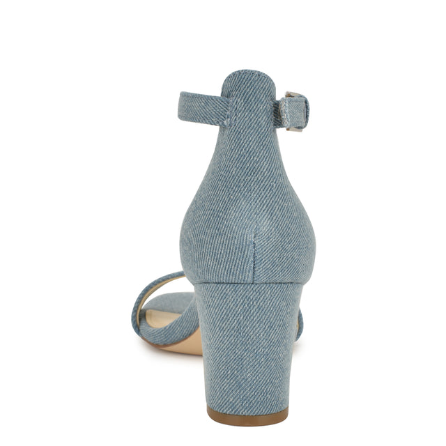 Nine West Pruce Ankle Strap Block Heel Sandals