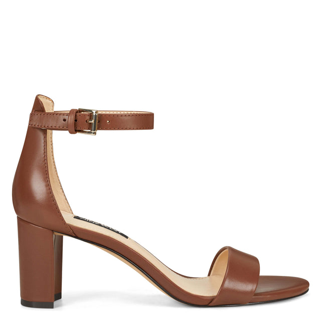 nine west Pruce Ankle Strap Block Heel Sandals