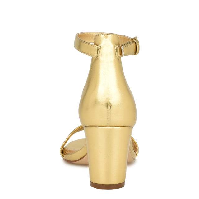 Nine West Pruce Ankle Strap Block Heel Sandals