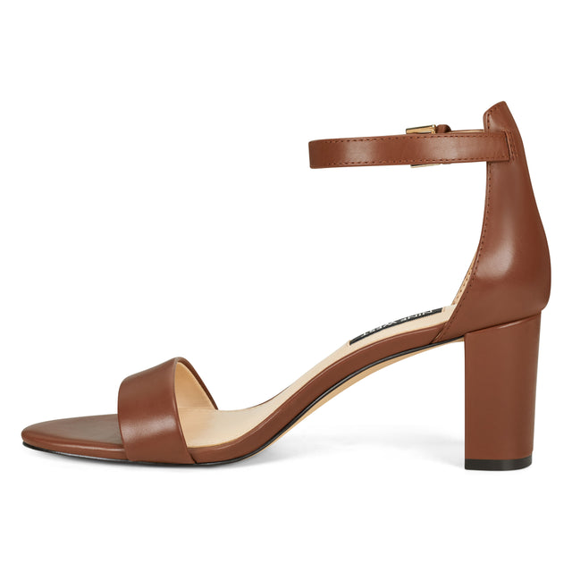 Nine West Pruce Ankle Strap Block Heel Sandals