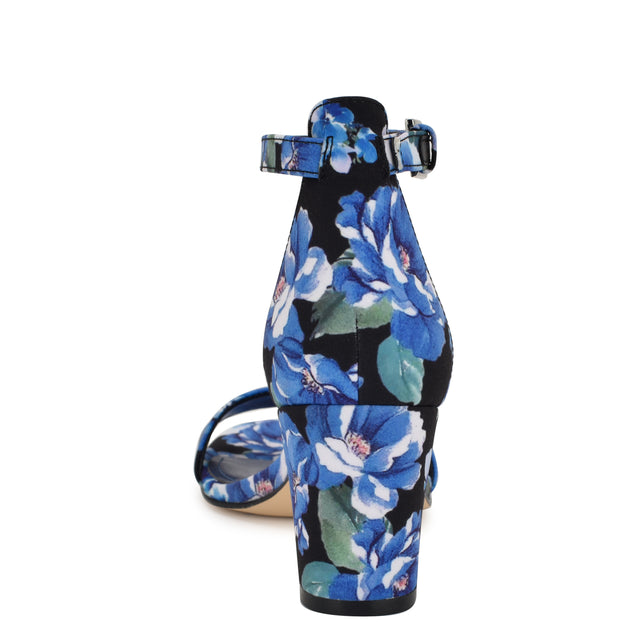 Nine West Pruce Ankle Strap Block Heel Sandals