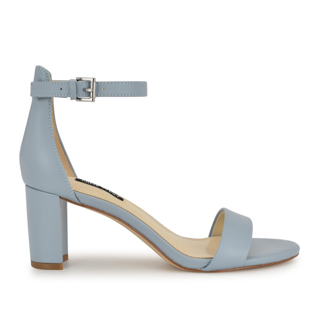 nine west Pruce Ankle Strap Block Heel Sandals