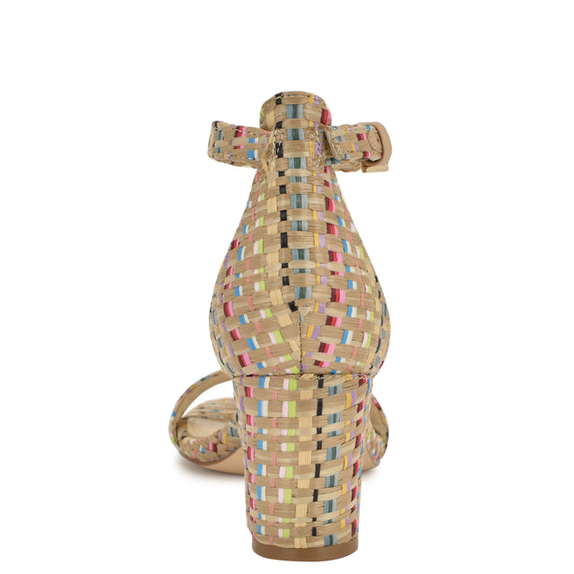 Nine West Pruce Ankle Strap Block Heel Sandals