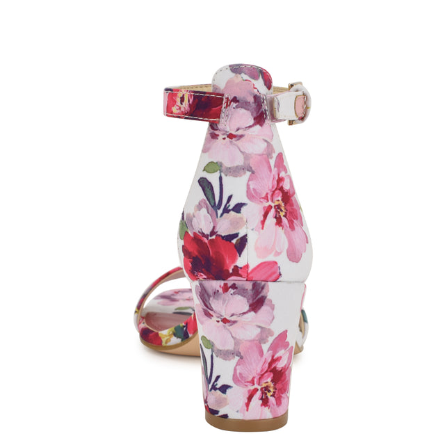 Nine West Pruce Ankle Strap Block Heel Sandals