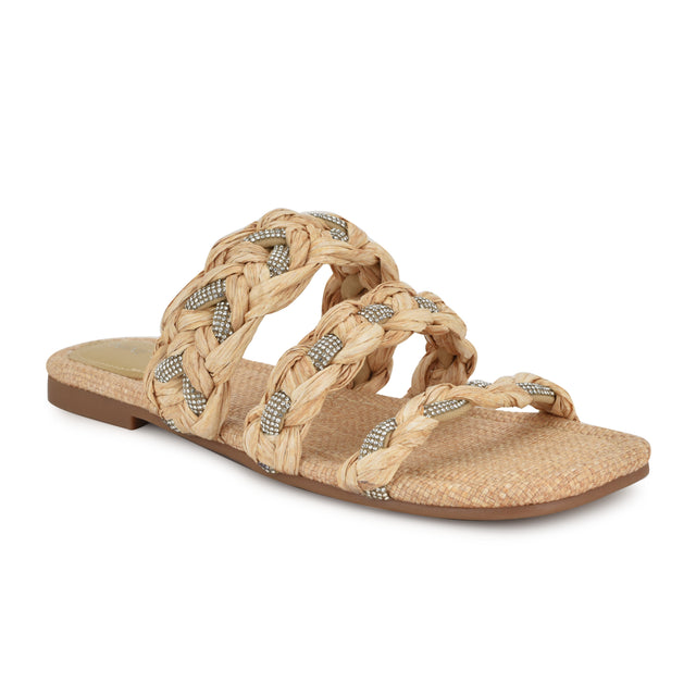 Nine West Qazz Flat Slide Sandals
