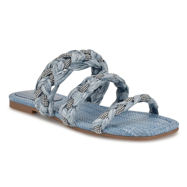 Nine West Qazz Flat Slide Sandals