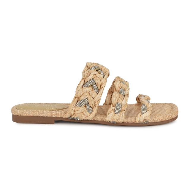 nine west Qazz Flat Slide Sandals