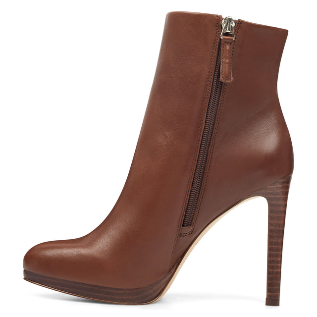 Nine West Quanette Platform Leather Booties