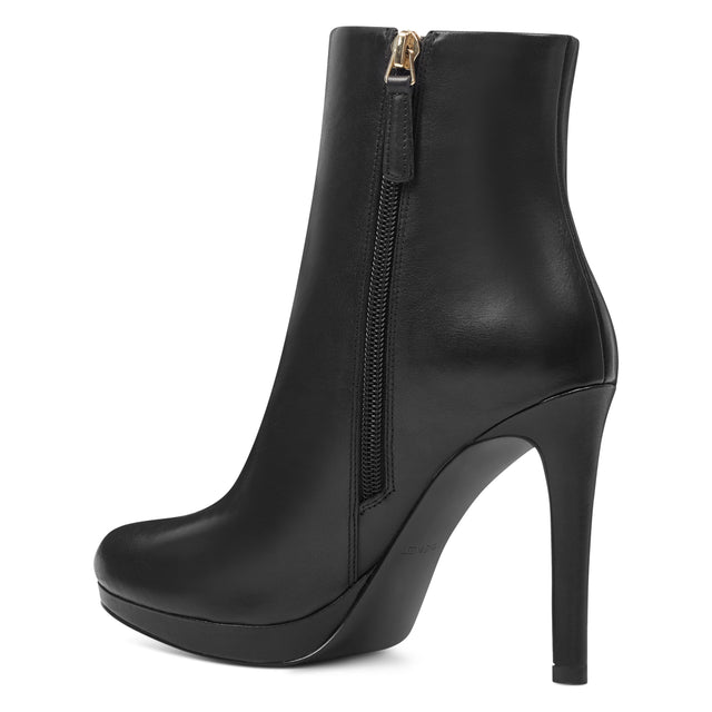 Nine West Quanette Platform Leather Booties