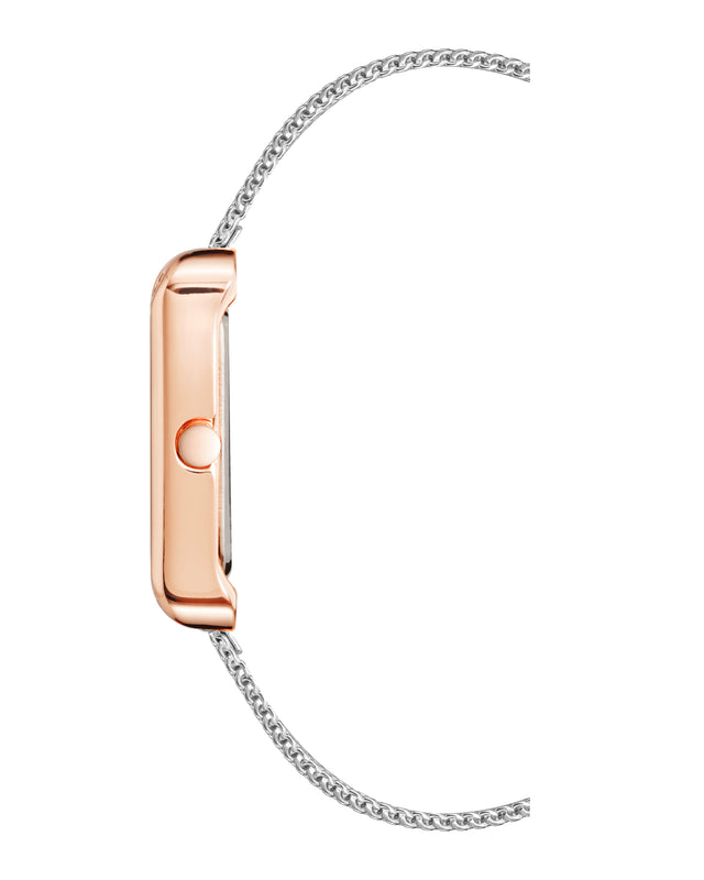 Nine West Rectangular Case Mesh Bracelet Watch