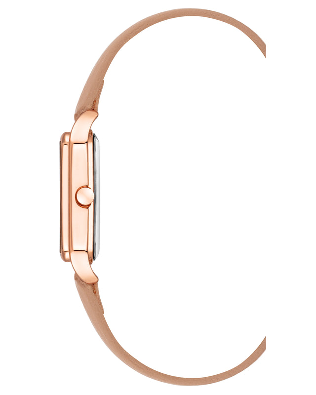 Nine West Rectangular Case Strap Watch