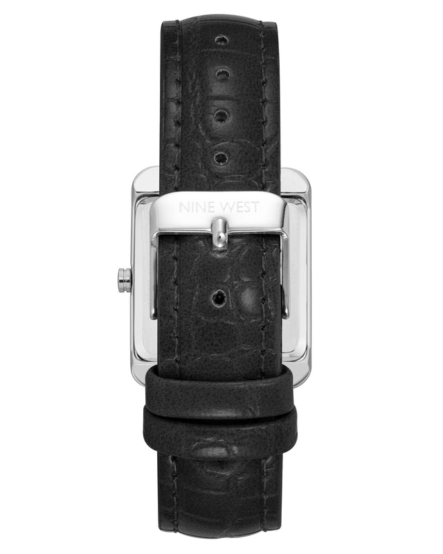 Nine West Rectangular Case Strap Watch