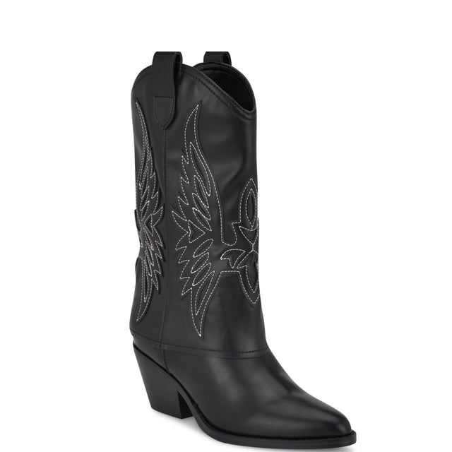 Nine West Ringer Detailed Western Boots