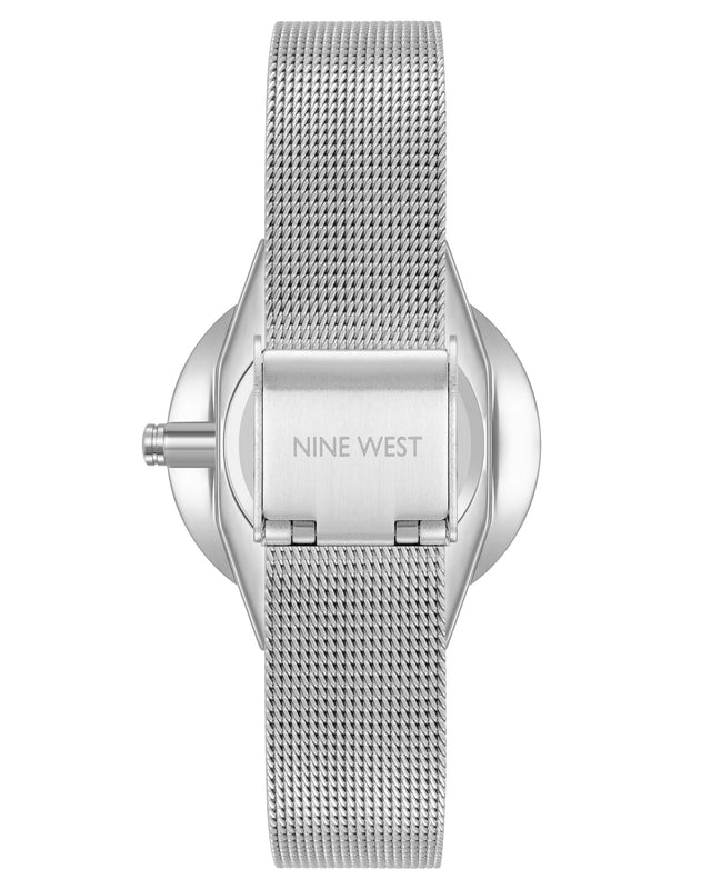 Nine West Round Case Mesh Bracelet Watch