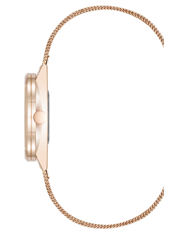 Nine West Round Case Mesh Bracelet Watch