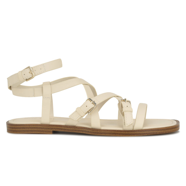 nine west Rulen Flat Strappy Sandals