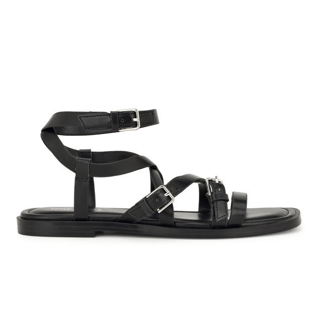 nine west Rulen Flat Strappy Sandals