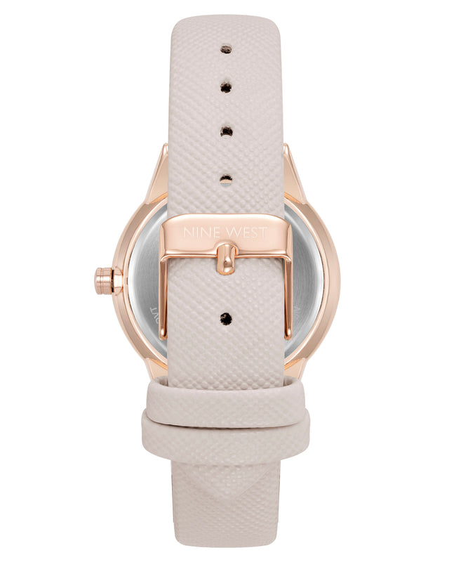 Nine West Saffiano Strap Watch