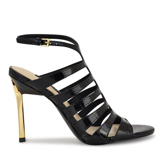 nine west Saleen Caged Strappy Sandals